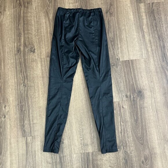 NEW Tripp NYC  Black Faux Leather Gothic Skinny Ankle Zip Pants Sz S - Picture 10 of 10